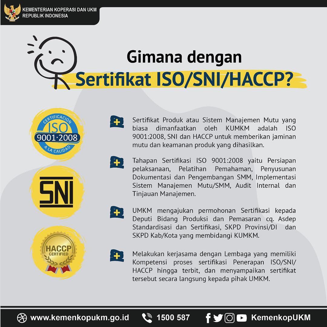 Gimana dengan Sertifikat ISO/SNI/HACP - 20190220